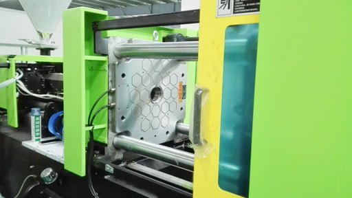 a plastic injection molding machine