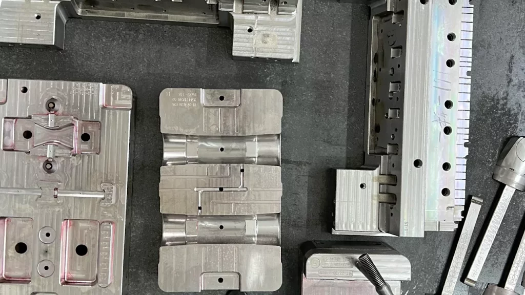 Some injection mold components