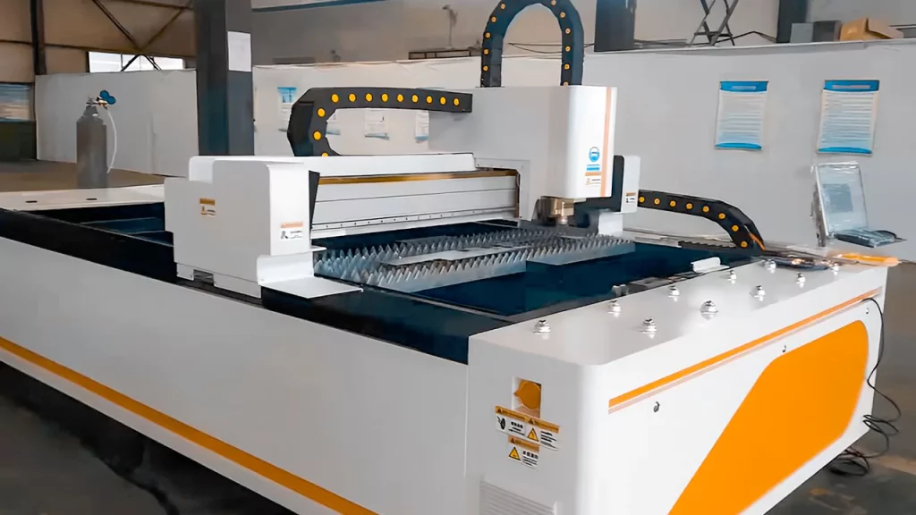 CNC laser cutting machine display