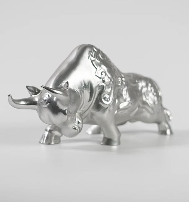 CNC-Bearbeitung von Teilen - Bull in Aluminium