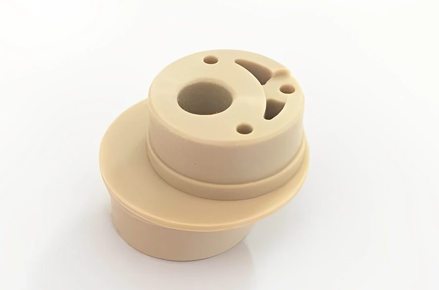 Custom manufactured plastic product - PEEK material machining part