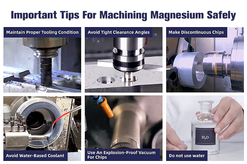 Consejos importantes para mecanizar magnesio con seguridad