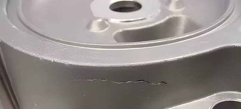 Cracking defect in die-cast parts