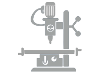 Icono de máquina de mecanizado CNC