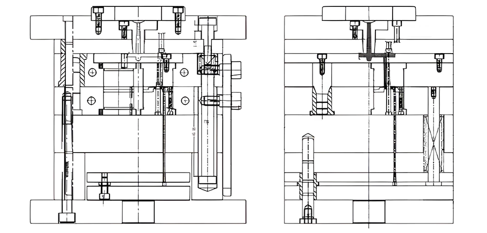 Structure of the designed gear mold